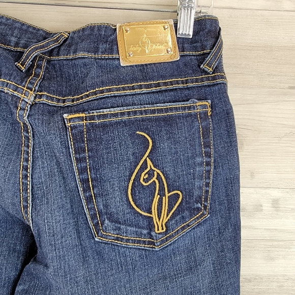 Y2K Baby Phat Authentic Flare Leg Jeans Women's Size 9 USA Made - Picture 6 of 16